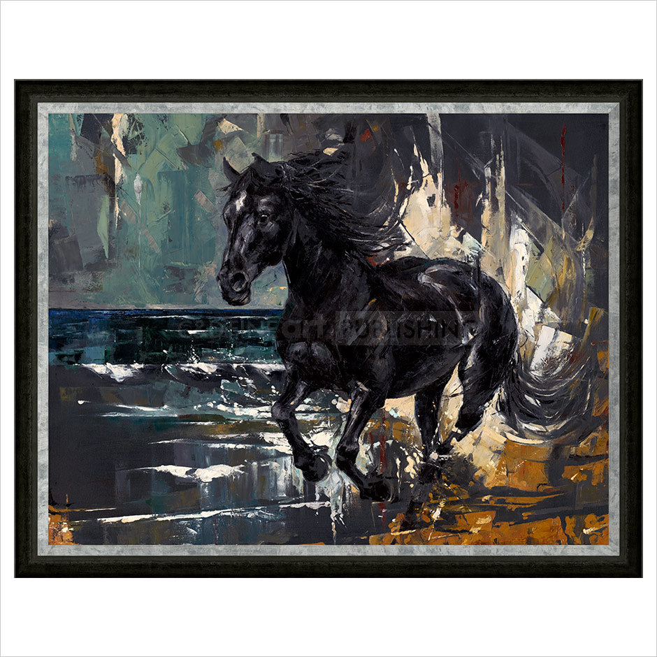 Galloping Home Framed Limited Edition Print by Anthony Dobson