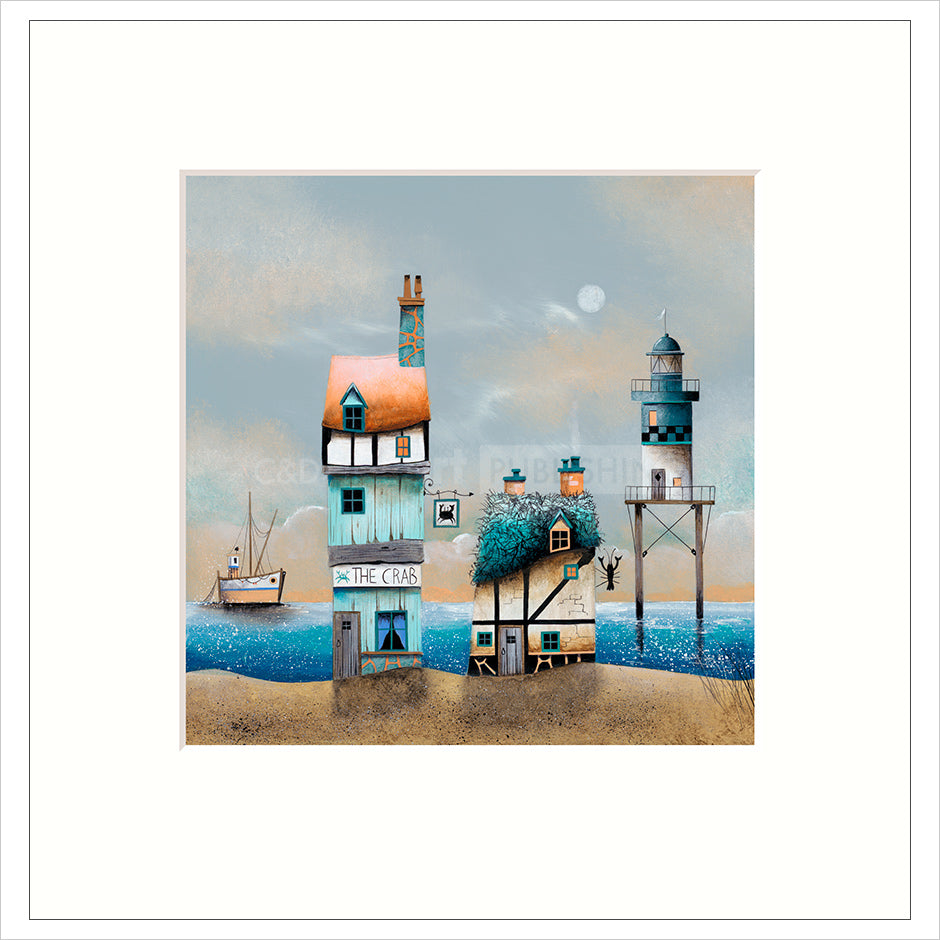 The Crab and Lobster Mounted Limited Edition Print by Gary Walton