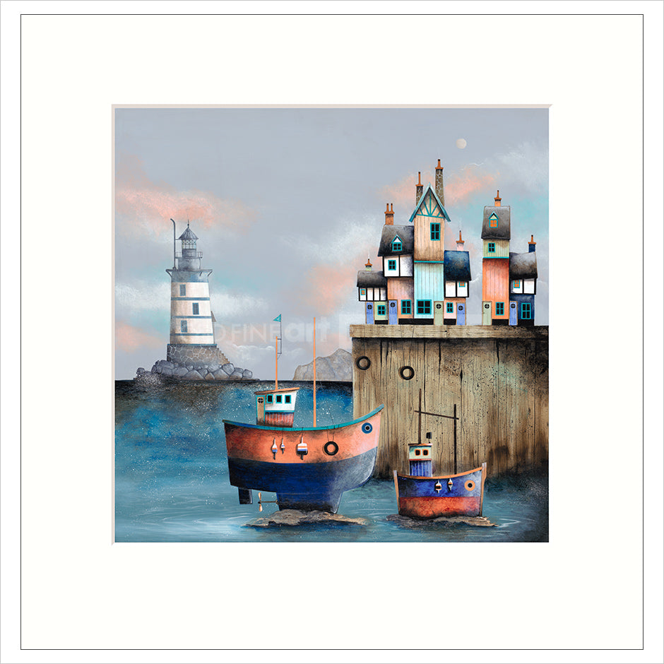 On and Even Keel Mounted Limited Edition Print by Gary Walton