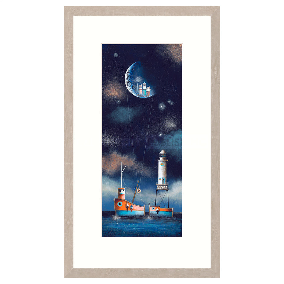 Tug with Gravity Framed Limited Edition Print by Gary Walton