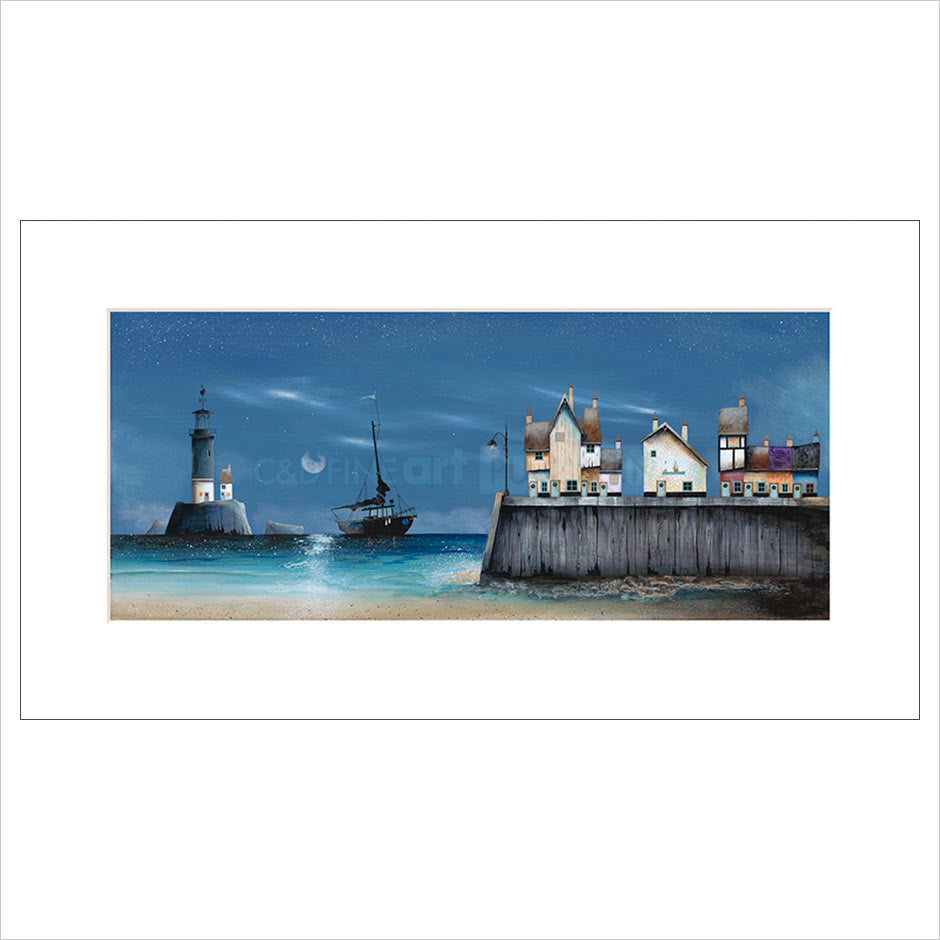 Moonlighting Mounted Limited Edition Print by Gary Walton