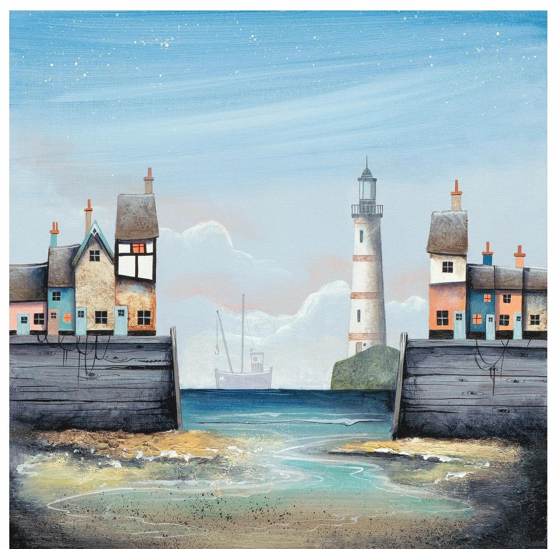 The Distant Trawler Limited Edition Print by Gary Walton
