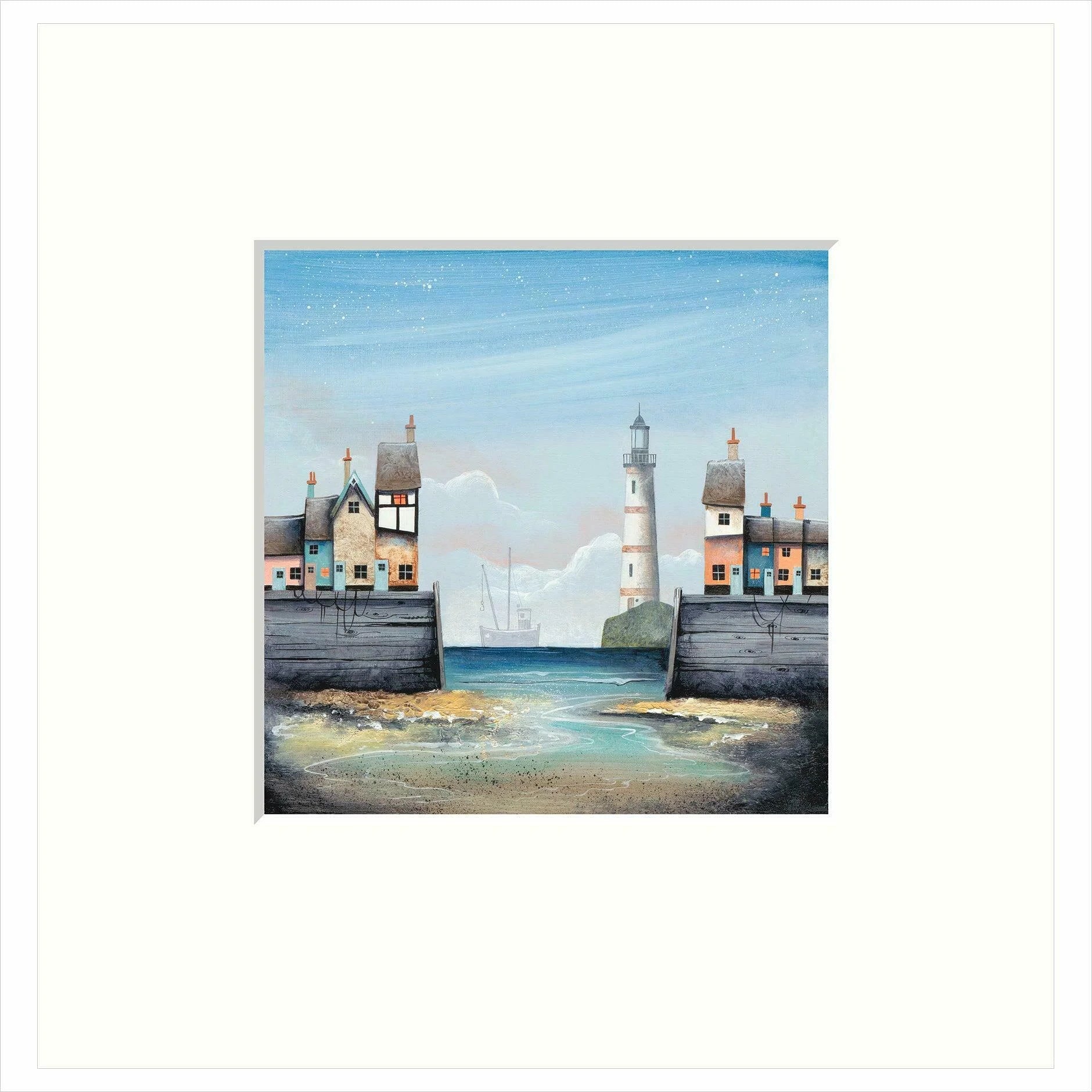 The Distant Trawler Mounted Limited Edition Print by Gary Walton