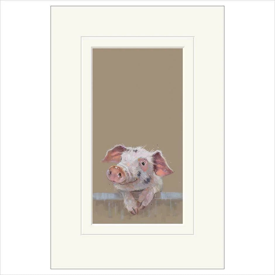 Village Gossip Mounted Limited Edition Print by Nicky Litchfield