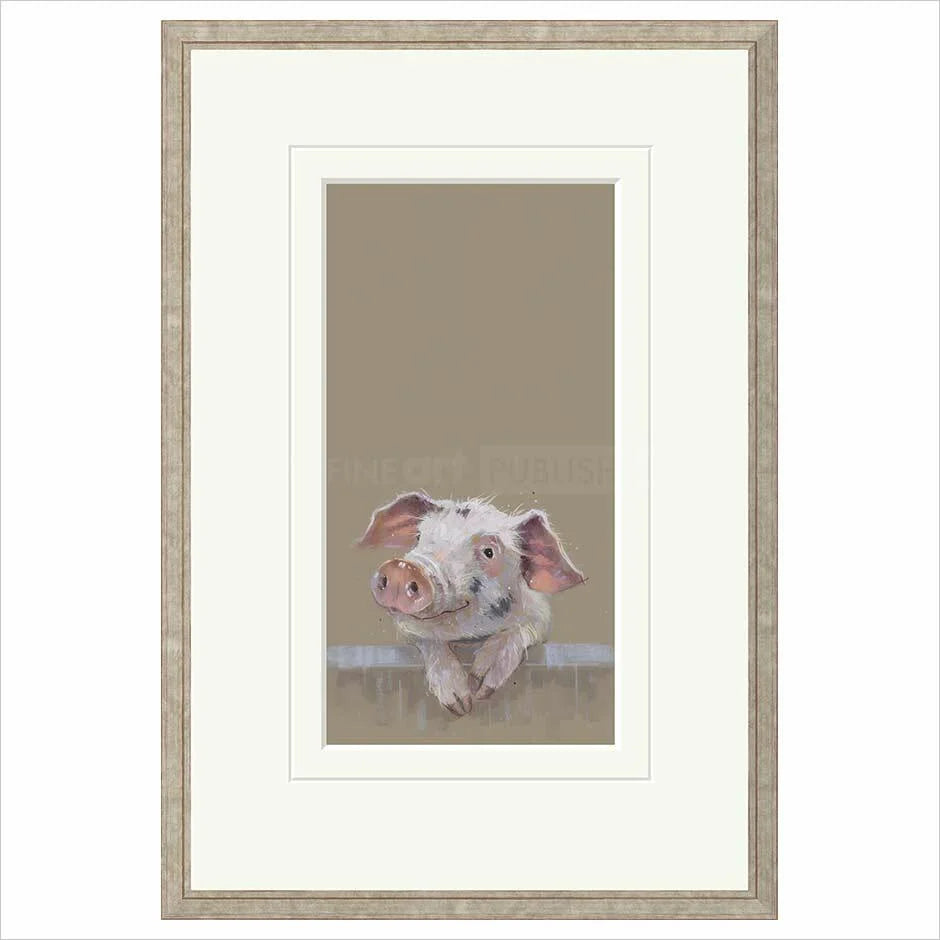 Village Gossip Framed (option 1) Limited Edition Print by Nicky Litchfield