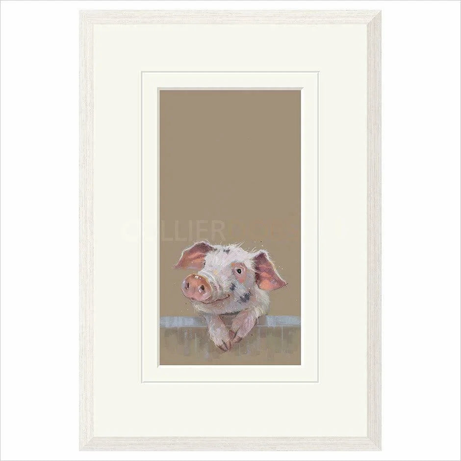 Village Gossip Framed (option 2) Limited Edition Print by Nicky Litchfield